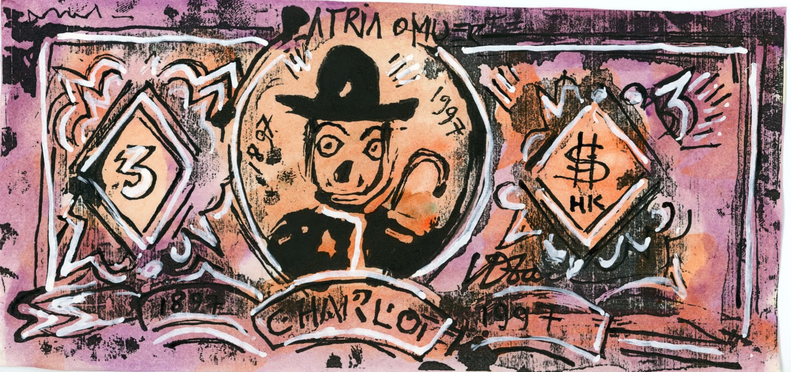 Vu Dan Tan, Money series/ Hong Kong Dollars – Charlie Chaplin subset, 1997