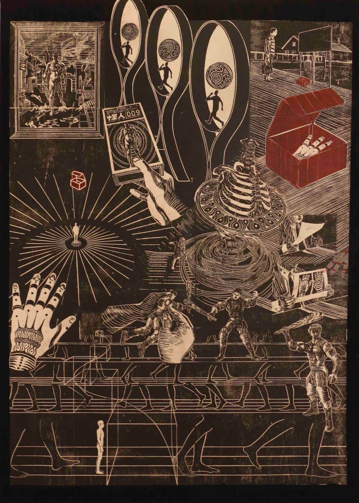 Li Ning, Man in the Box Two, 2019