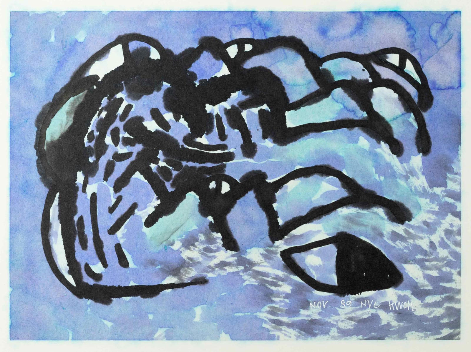 Frog King, Blue Frogscape, 1989