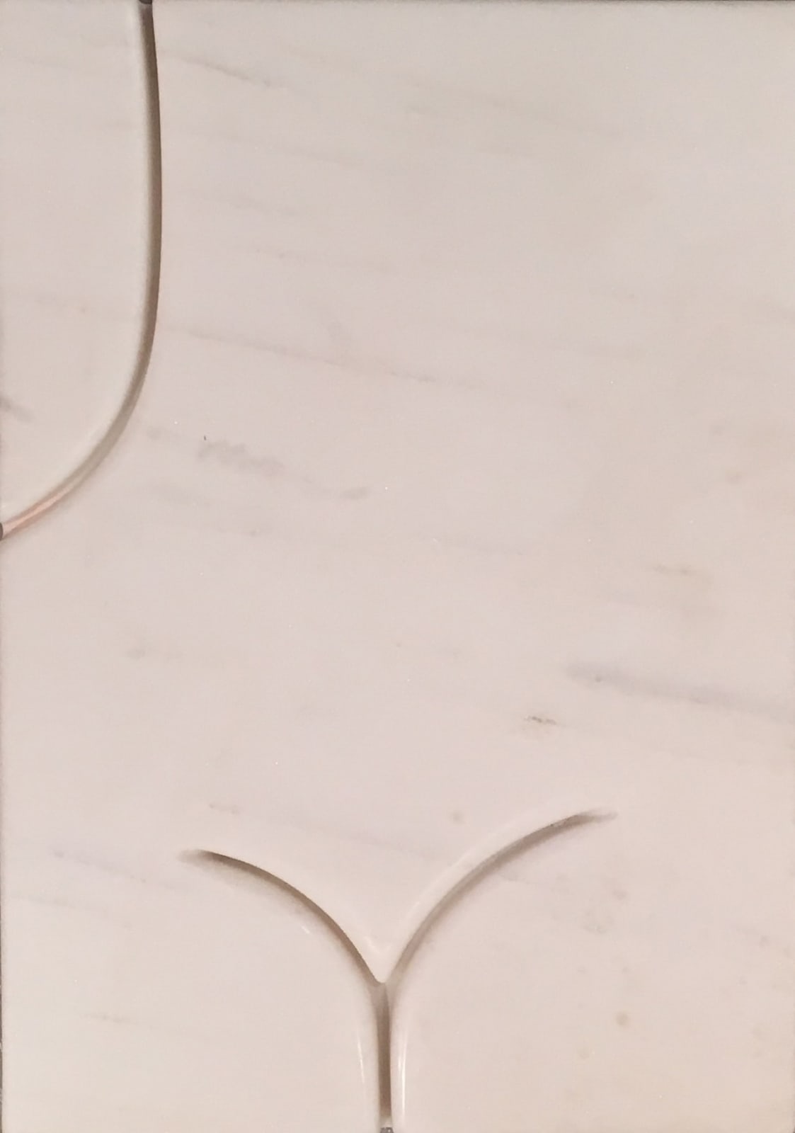 Wang Keping, Trois Lignes (white), 2016