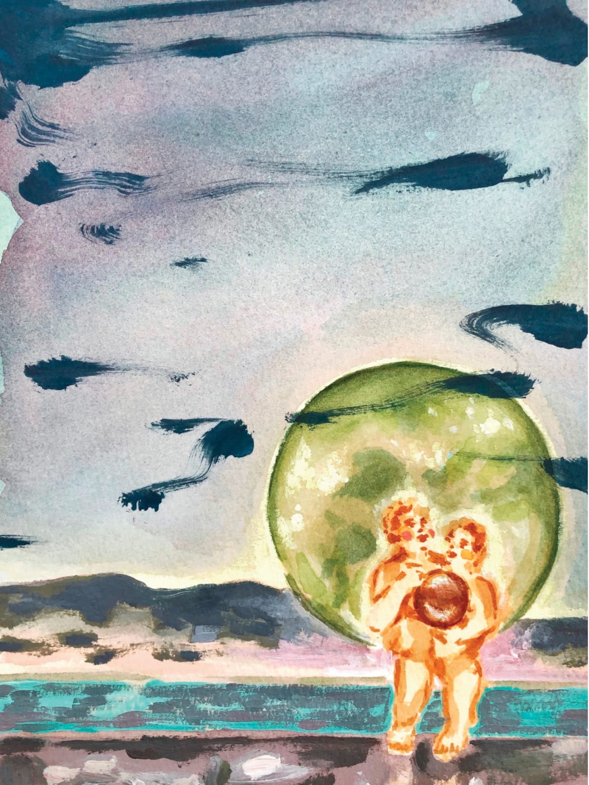 fuchsia, Glow in the dark, 2023