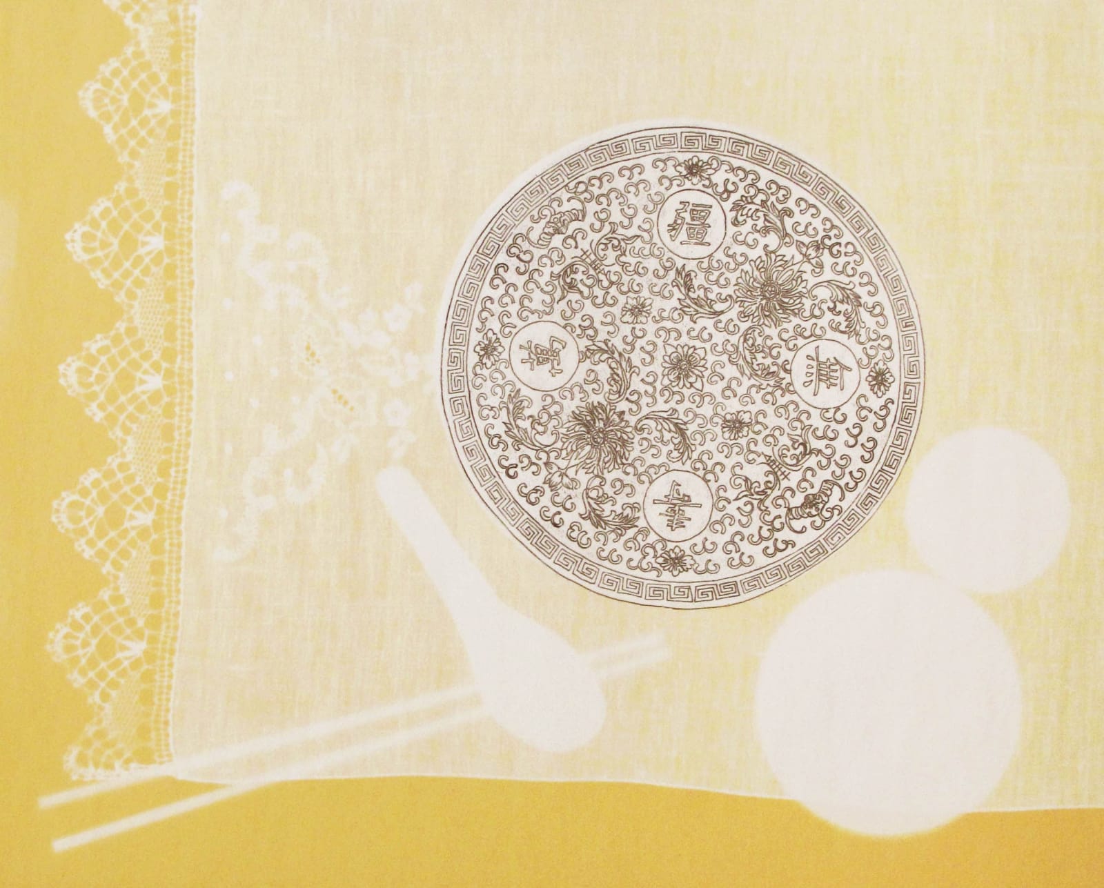 Carol Lee Mei Kuen, Family Dinner II - Plate, 2010