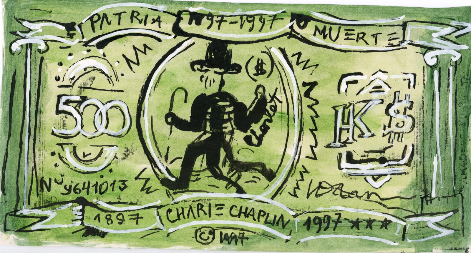 Vu Dan Tan, Money series/ Hong Kong Dollars – Charlie Chaplin subset, 1997