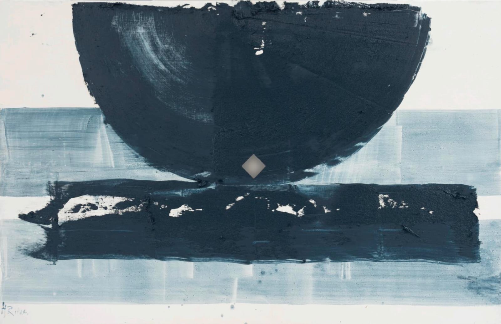 Huang Rui, Moon sets (Silver Beach Series) 月沉, 2024