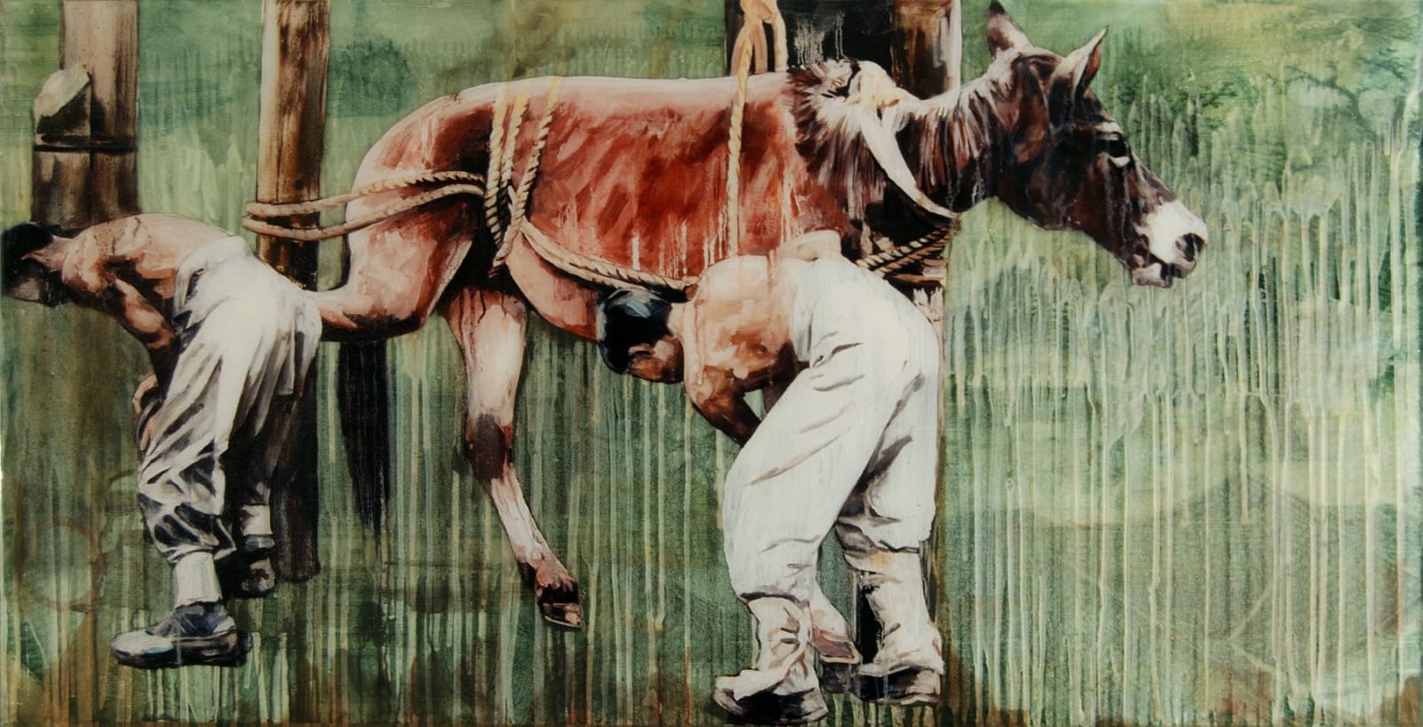 Hung Liu, One Thousand Miles Memory II, 2008