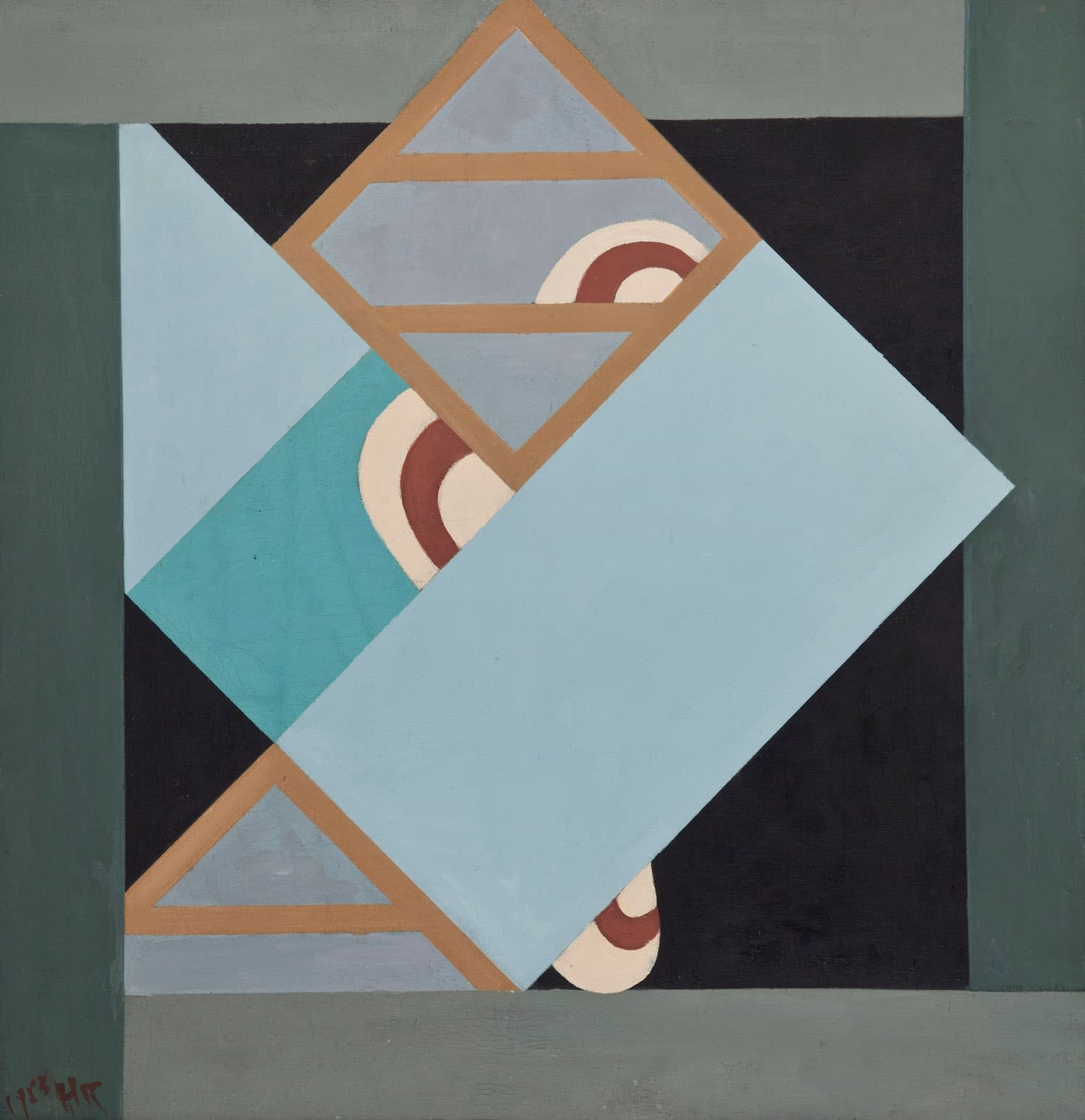 Huang Rui, Courtyard in Summer No. 2, 1983