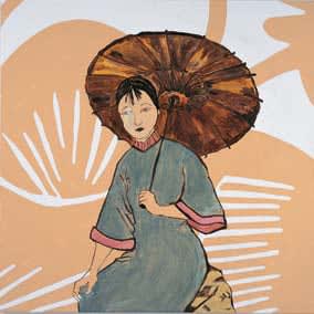 Carolyn Carr, Girl with Parasol, 2002