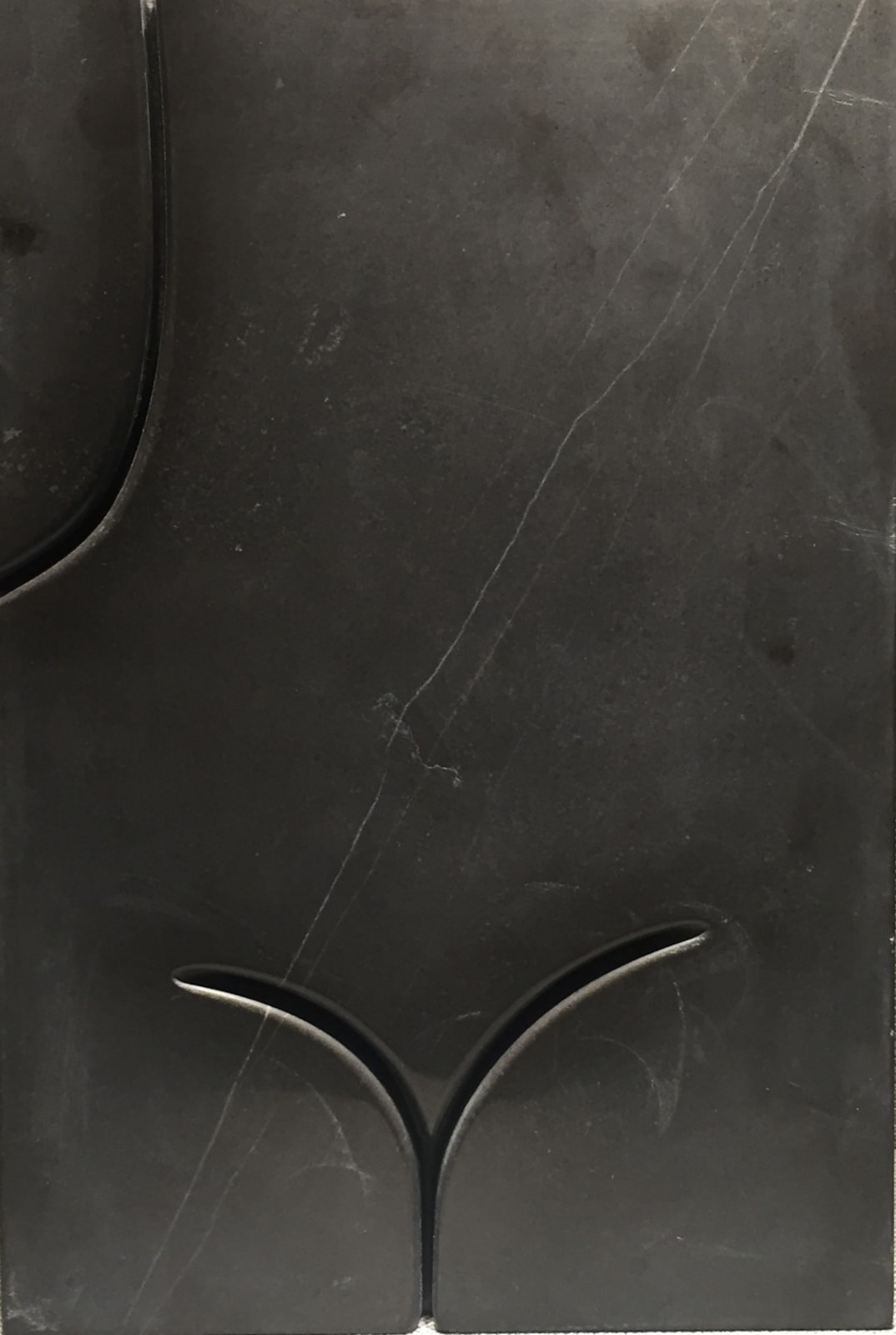 Wang Keping, Trois Lignes (black), 2016