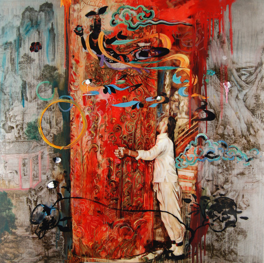 Hung Liu, Imperial Column II, 2010