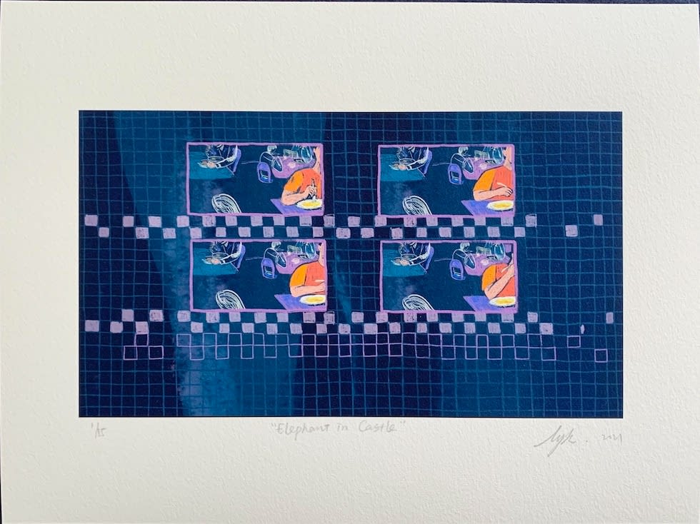 Florence Yuk Ki Lee, Elephant in Castle (Print-002), 2021