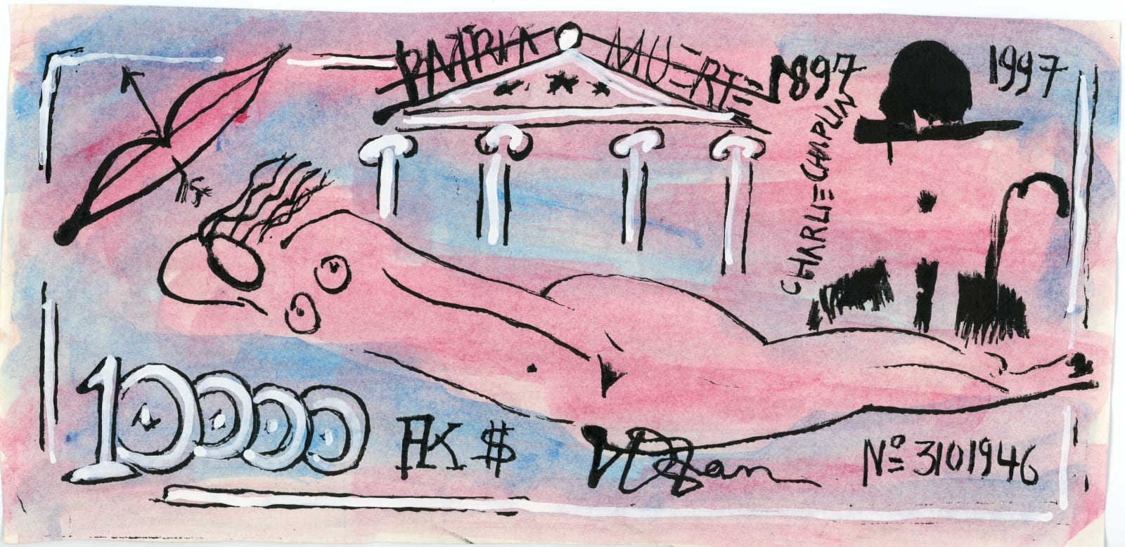 Vu Dan Tan, Money series/ Hong Kong Dollars – Charlie Chaplin subset, 1997