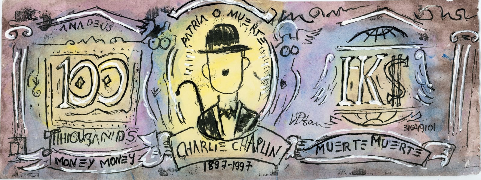 Vu Dan Tan, Money series/ Hong Kong Dollars – Charlie Chaplin subset, 1997