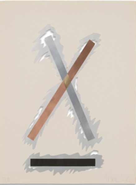 Sekine Nobuo, Inlaid X , 1980