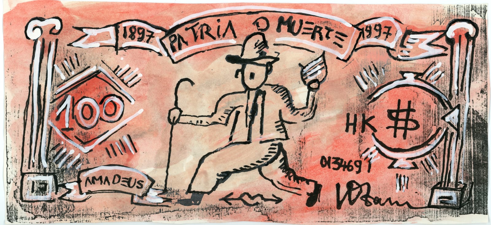 Vu Dan Tan, Money series/ Hong Kong Dollars – Charlie Chaplin subset, 1997