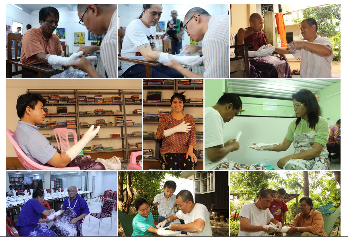 Htein Lin, A Show of Hands, 2017