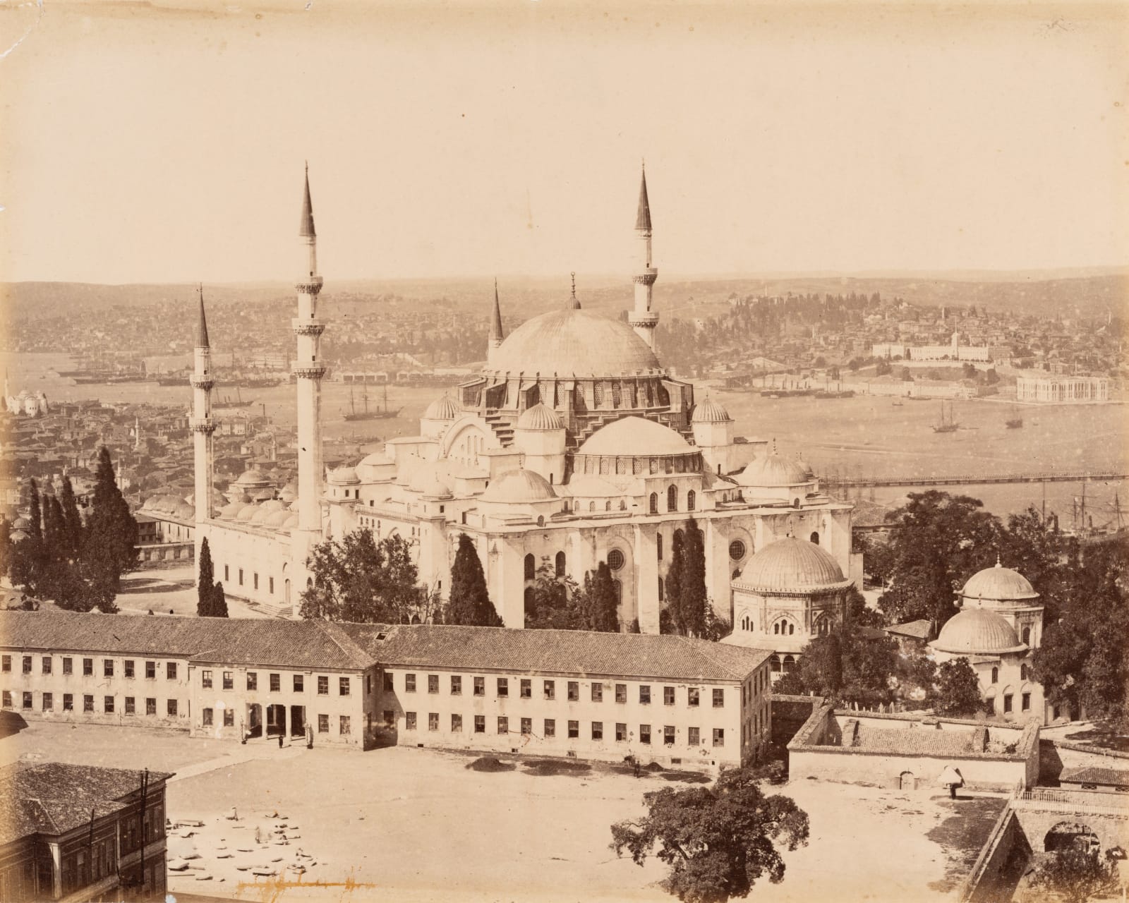 Pascal Sébah (attr.), The Süleymaniye Mosque, from the Beyazıt Tower