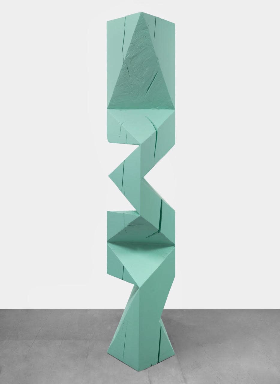 Aldo Chaparro, Column seafoam green, 2023