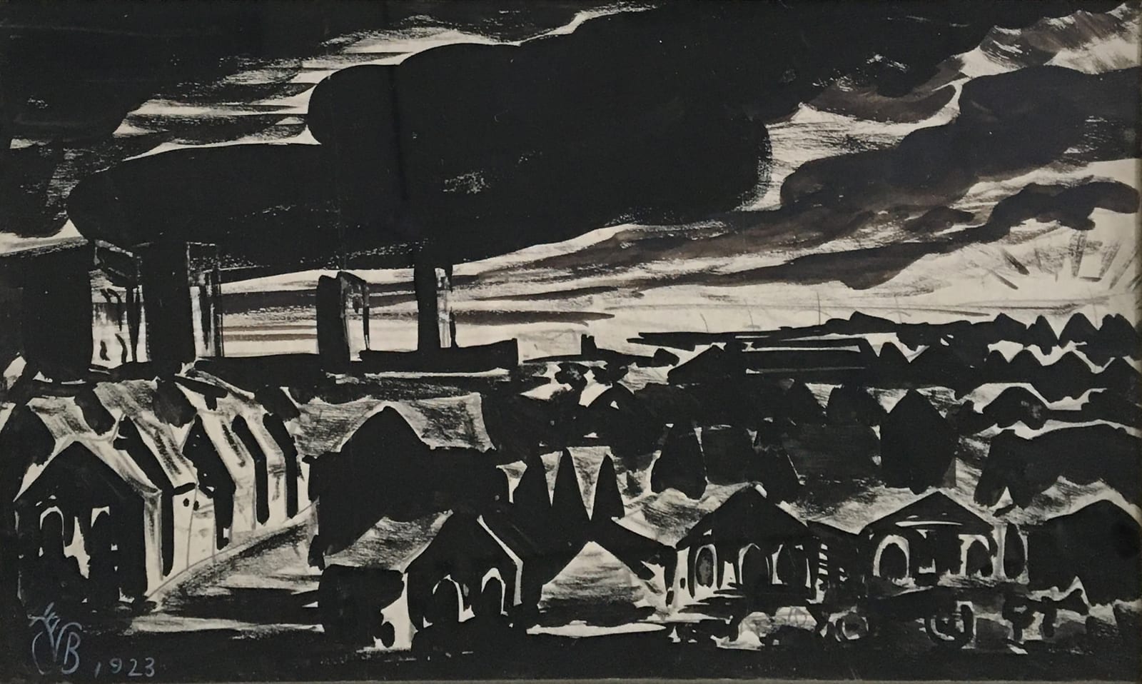 Charles Ephraim Burchfield, Dawn Over City, 1923