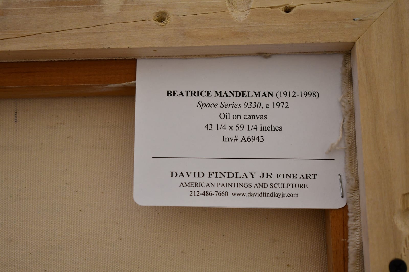 Beatrice Mandelman, Space Series 9330, ca. 1972