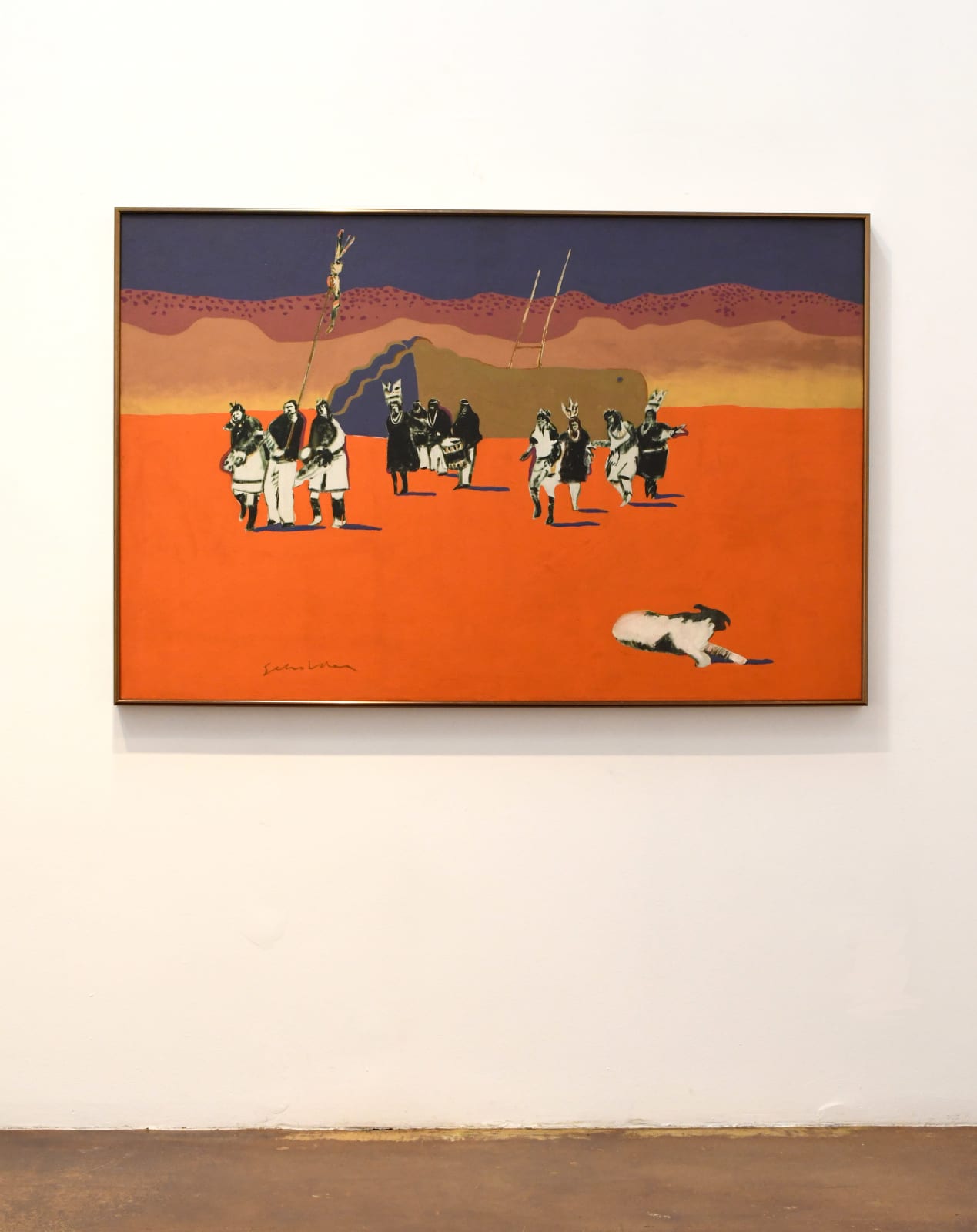 acrylic painting by Fritz Scholder