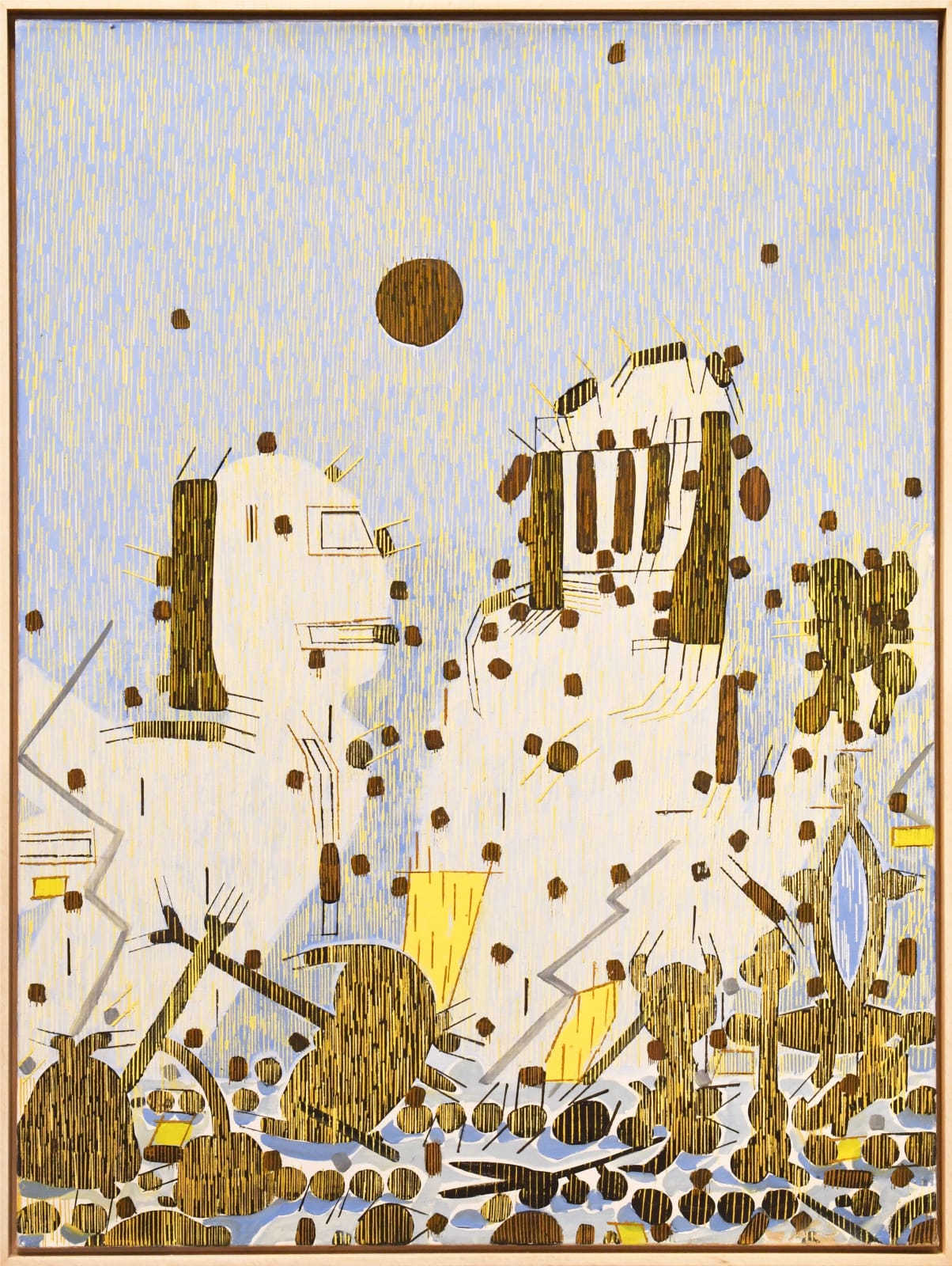 abstract oil painting by Lee Mullican