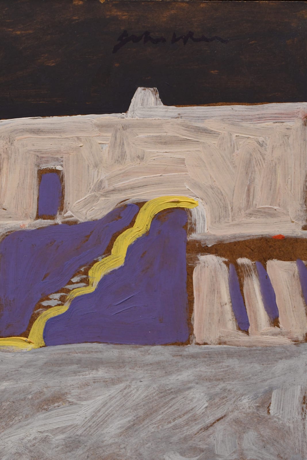 acrylic painting by Fritz Scholder
