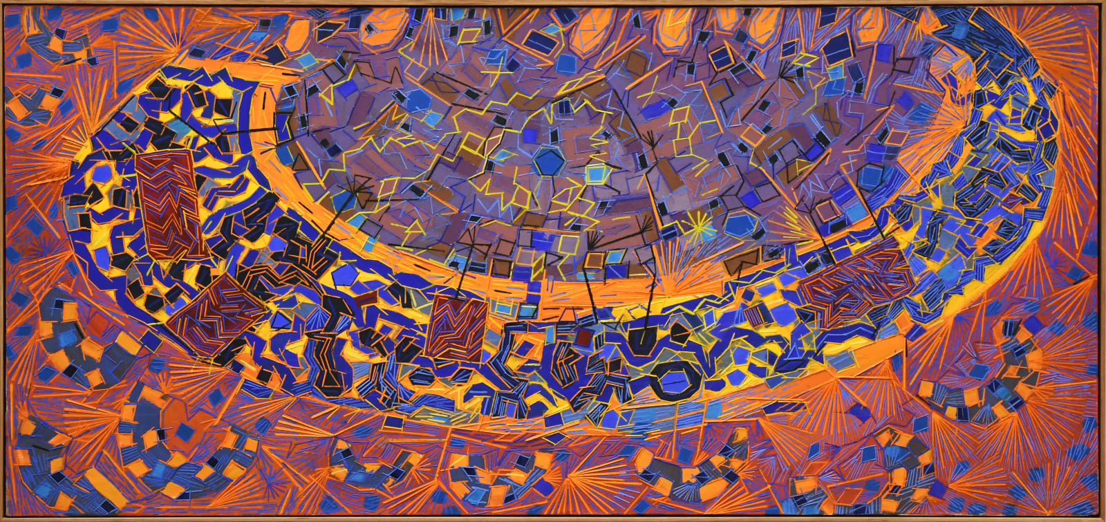 abstract oil painting by Lee Mullican