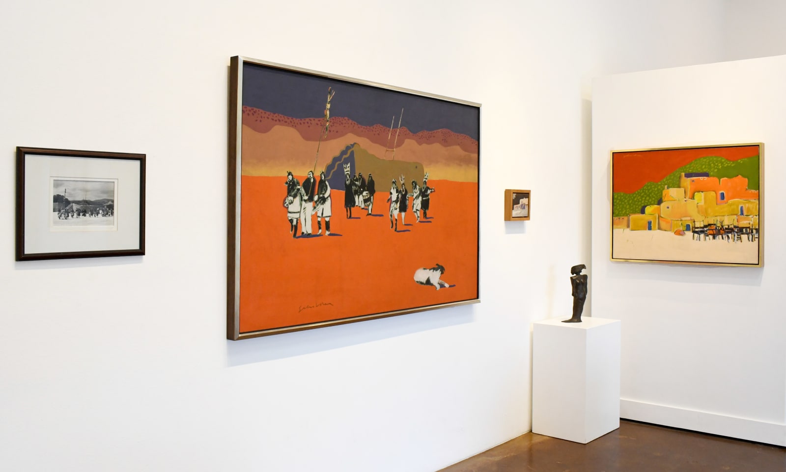 pueblo painting by Fritz Scholder