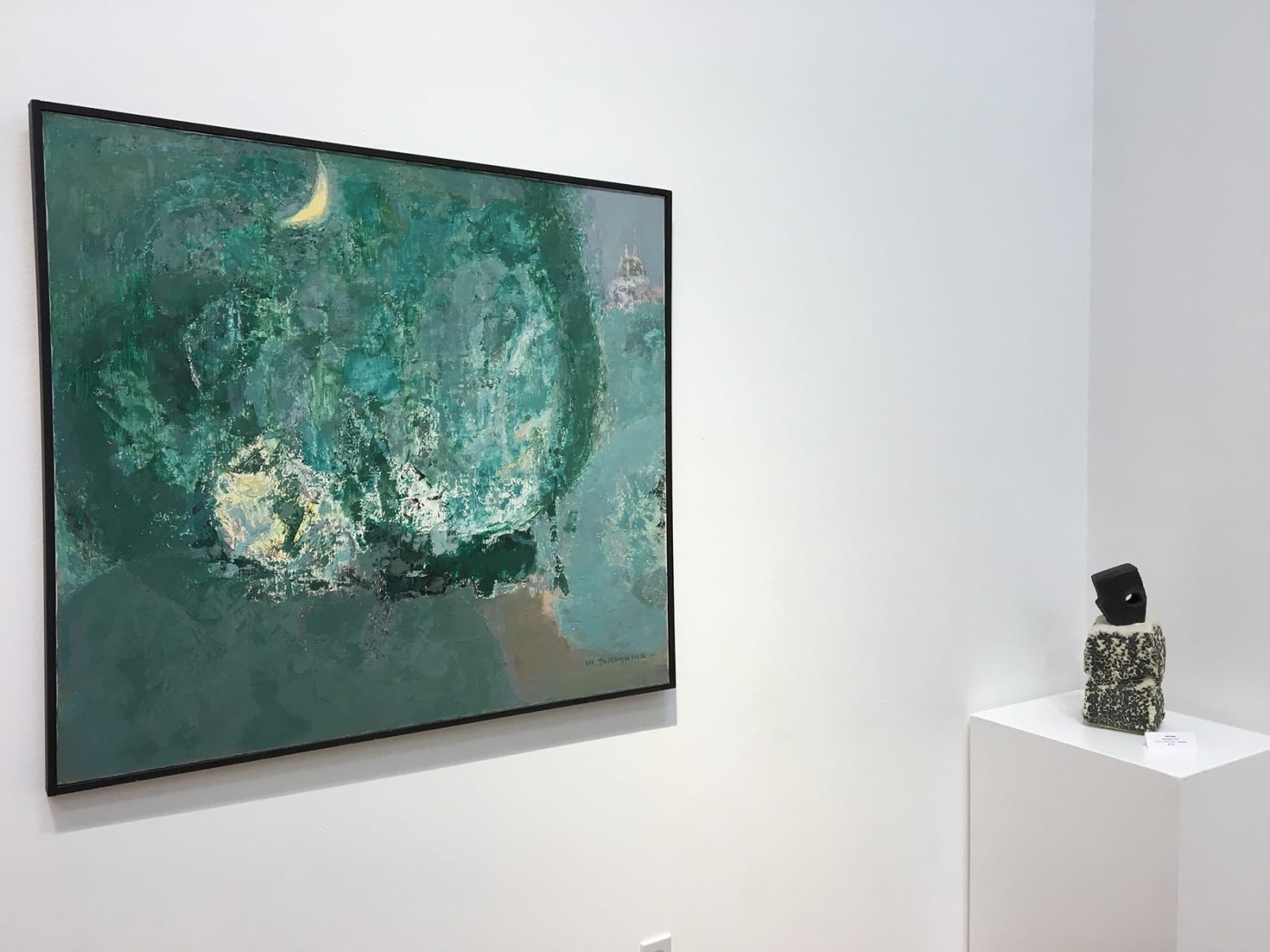 abstract oil painting by Michio Takayama