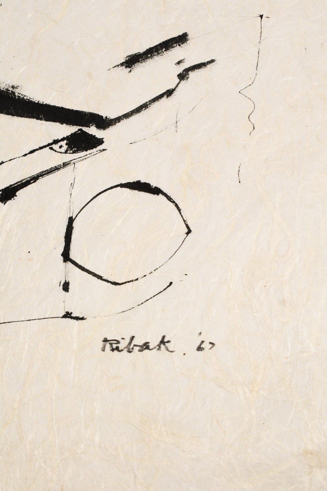 abstract drawing by Louis Ribak