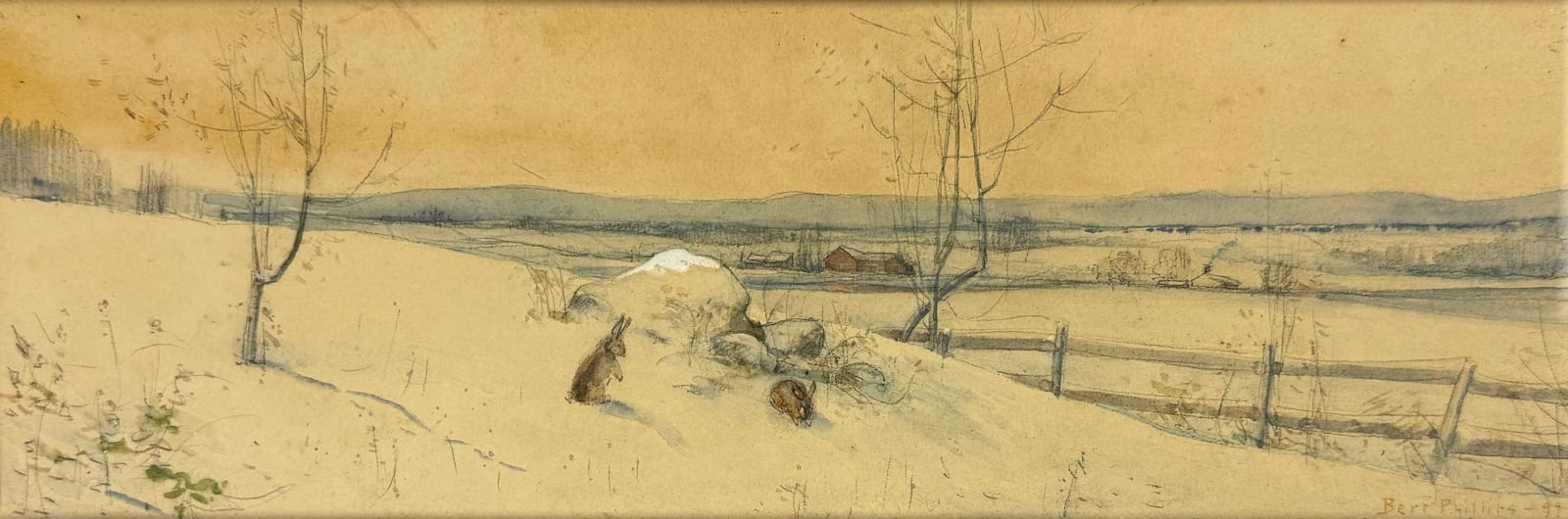 Bert Geer Phillips, Untitled Winter Rabbit, 1899
