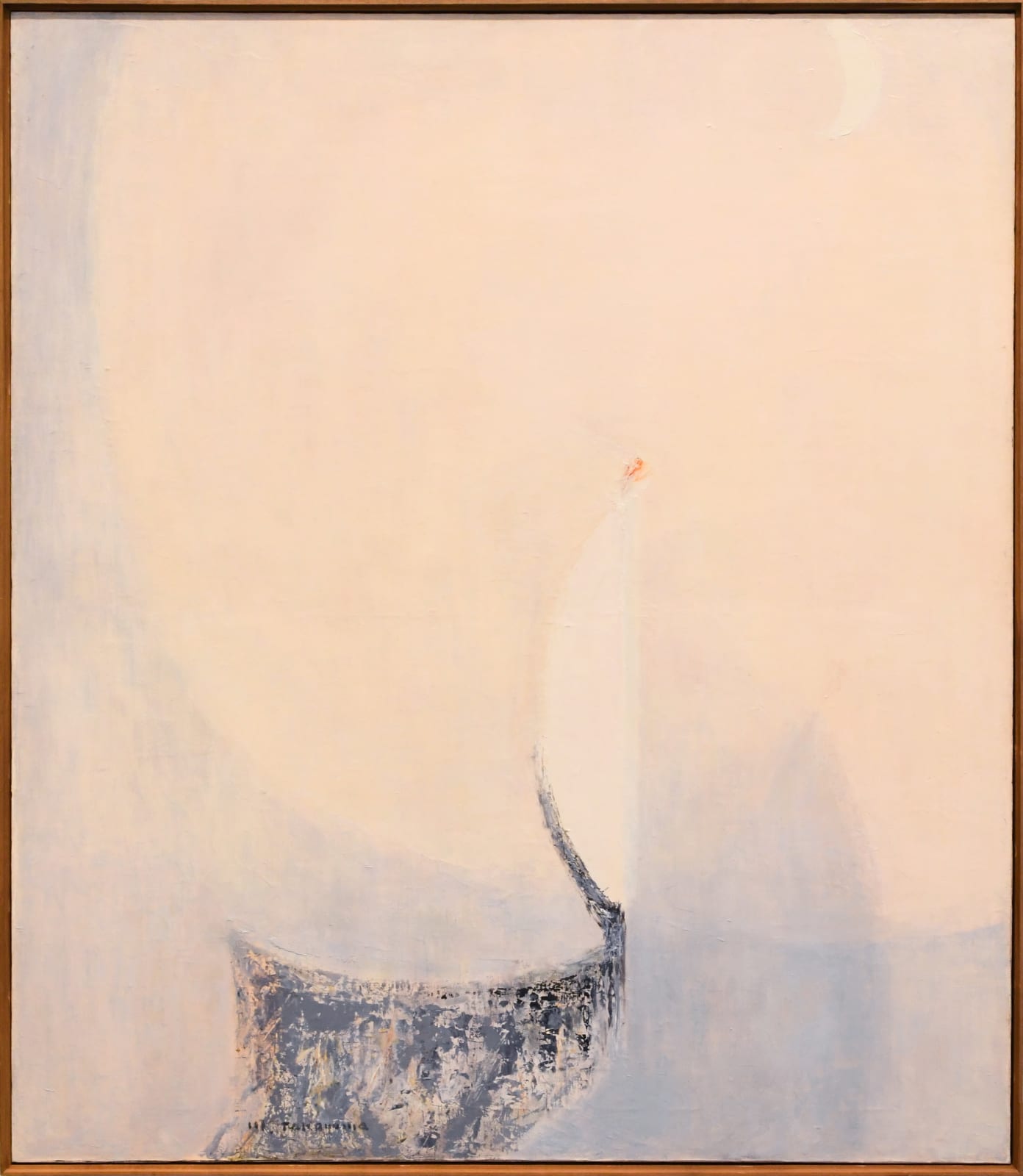 abstract oil painting by Michio Takayama