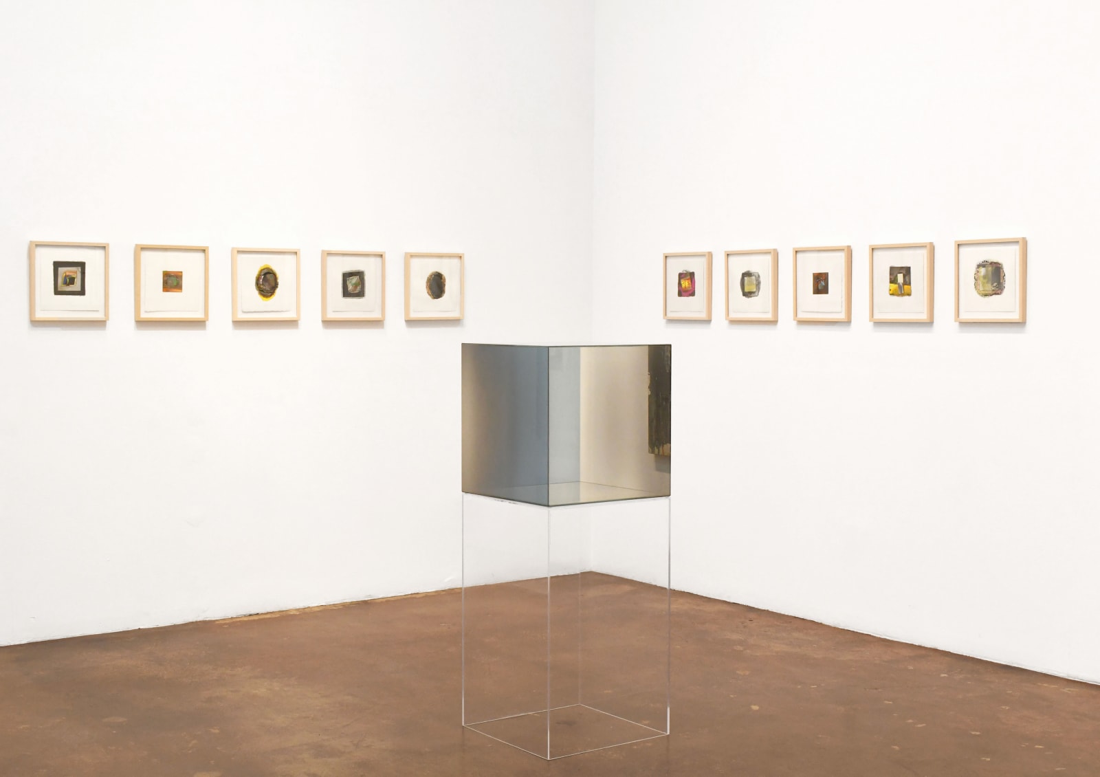 glass cube by Larry Bell