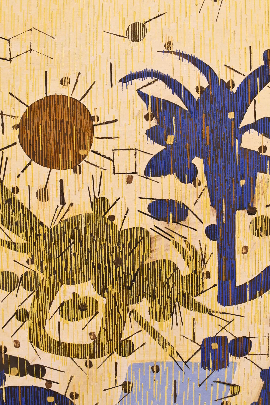 abstract oil painting by Lee Mullican