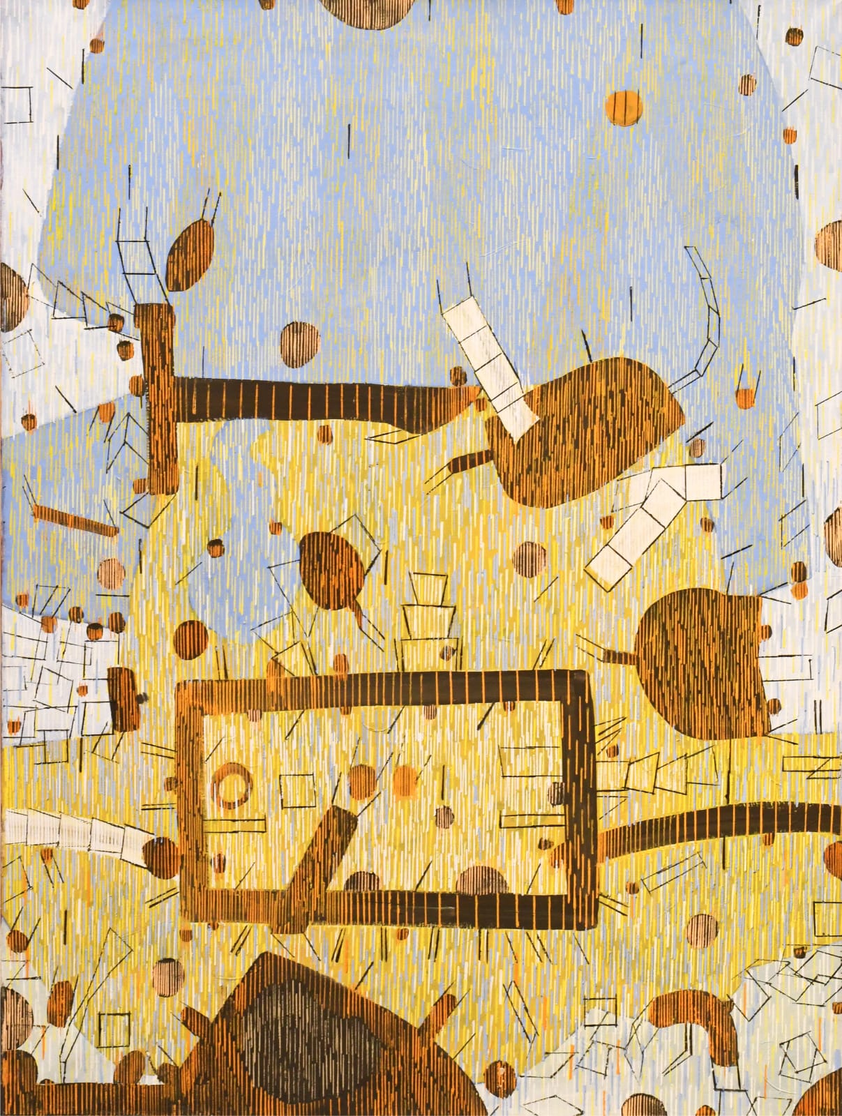abstract oil painting by Lee Mullican