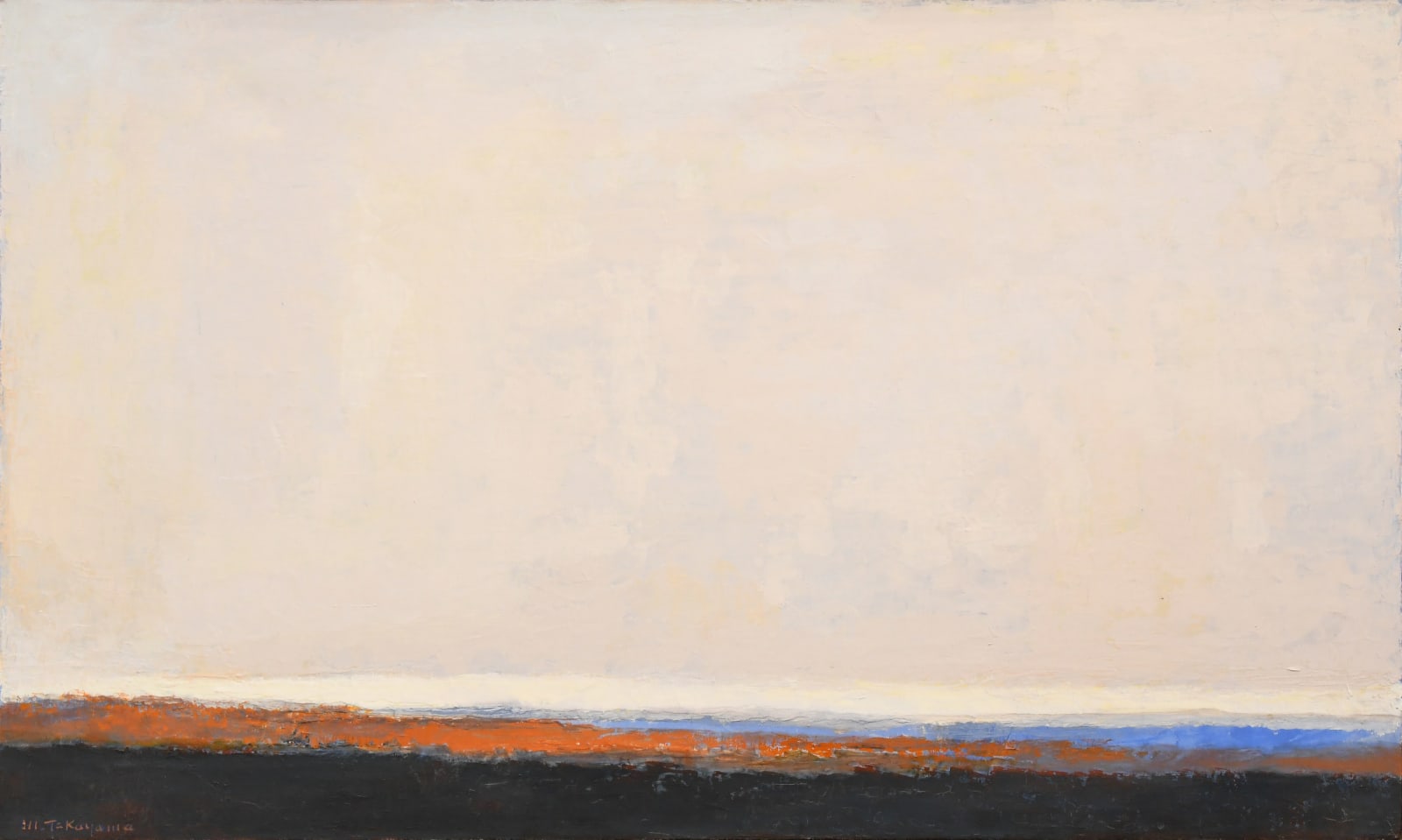 abstract oil painting by Michio Takayama