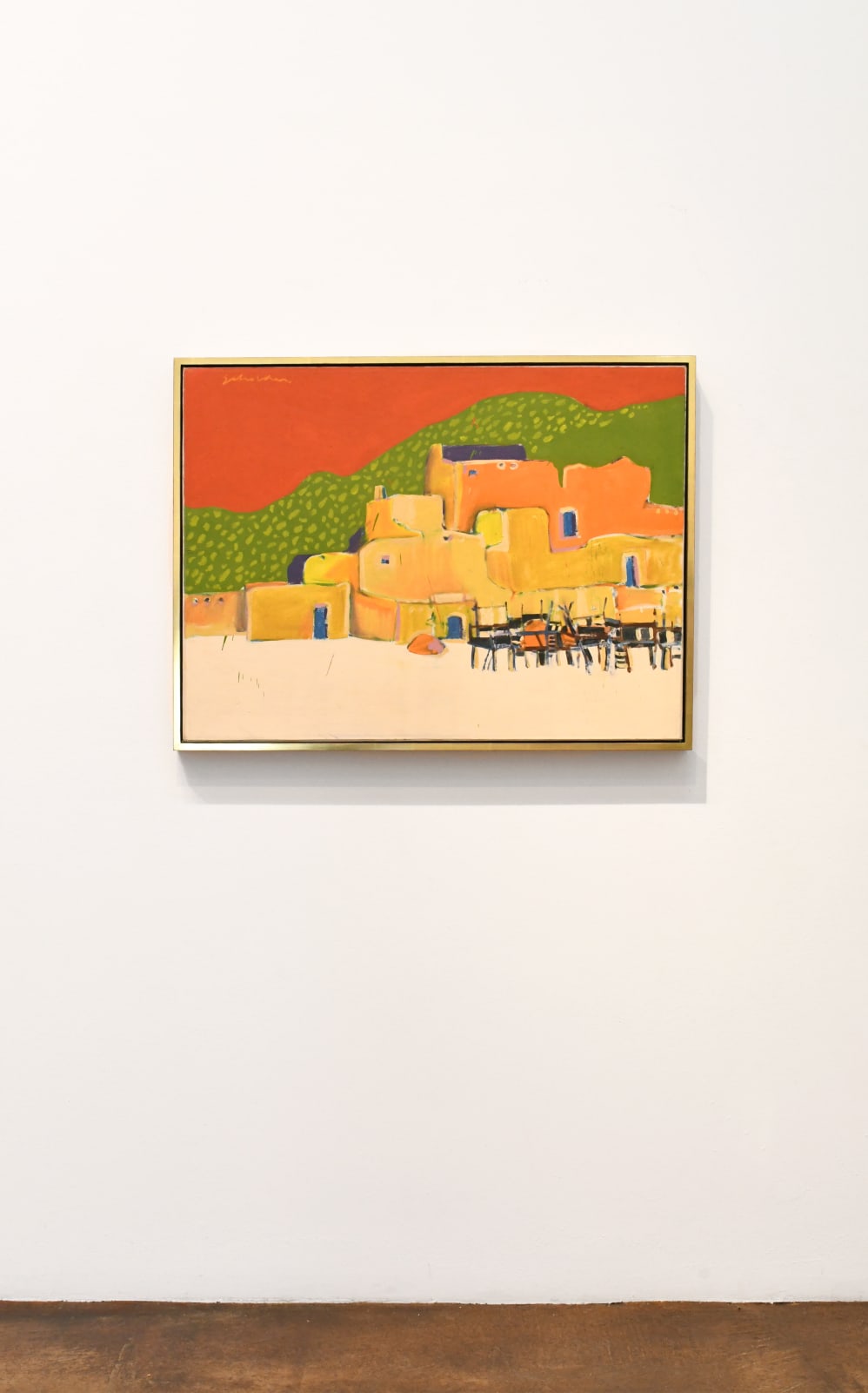 pueblo painting by Fritz Scholder