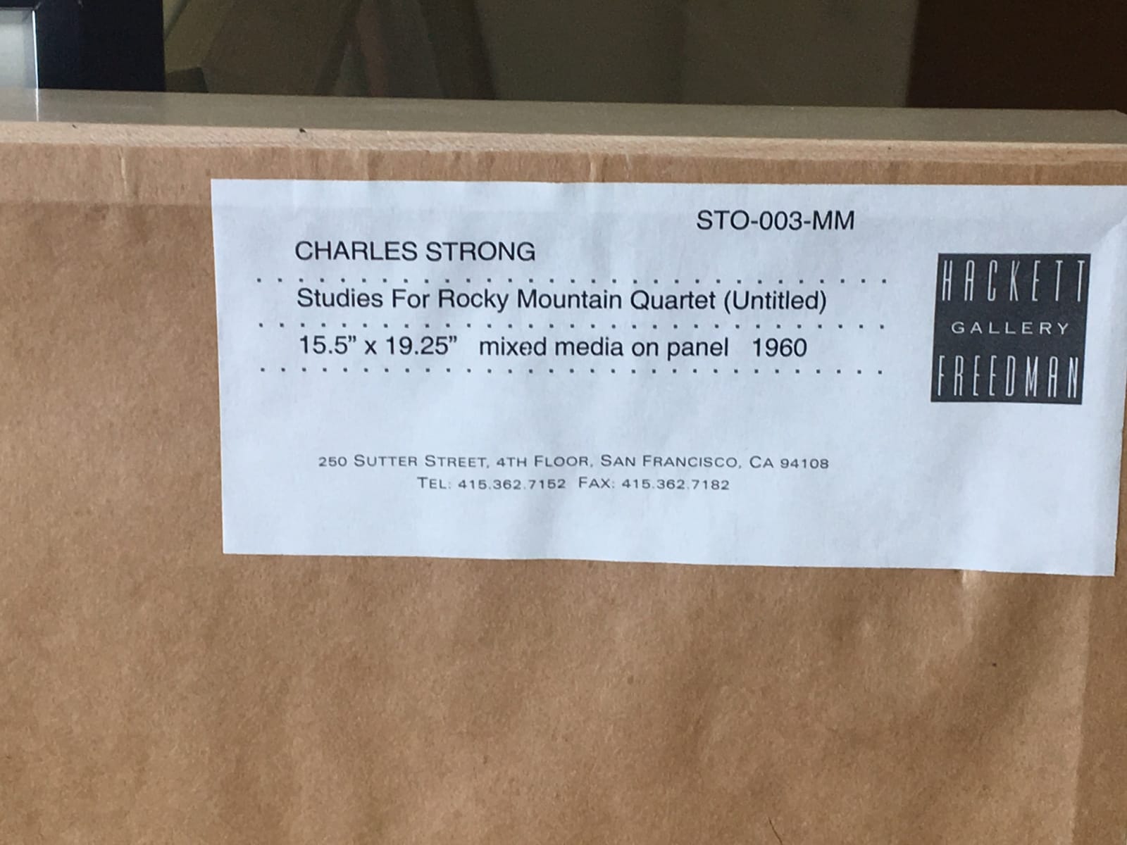 painting by Charles Strong