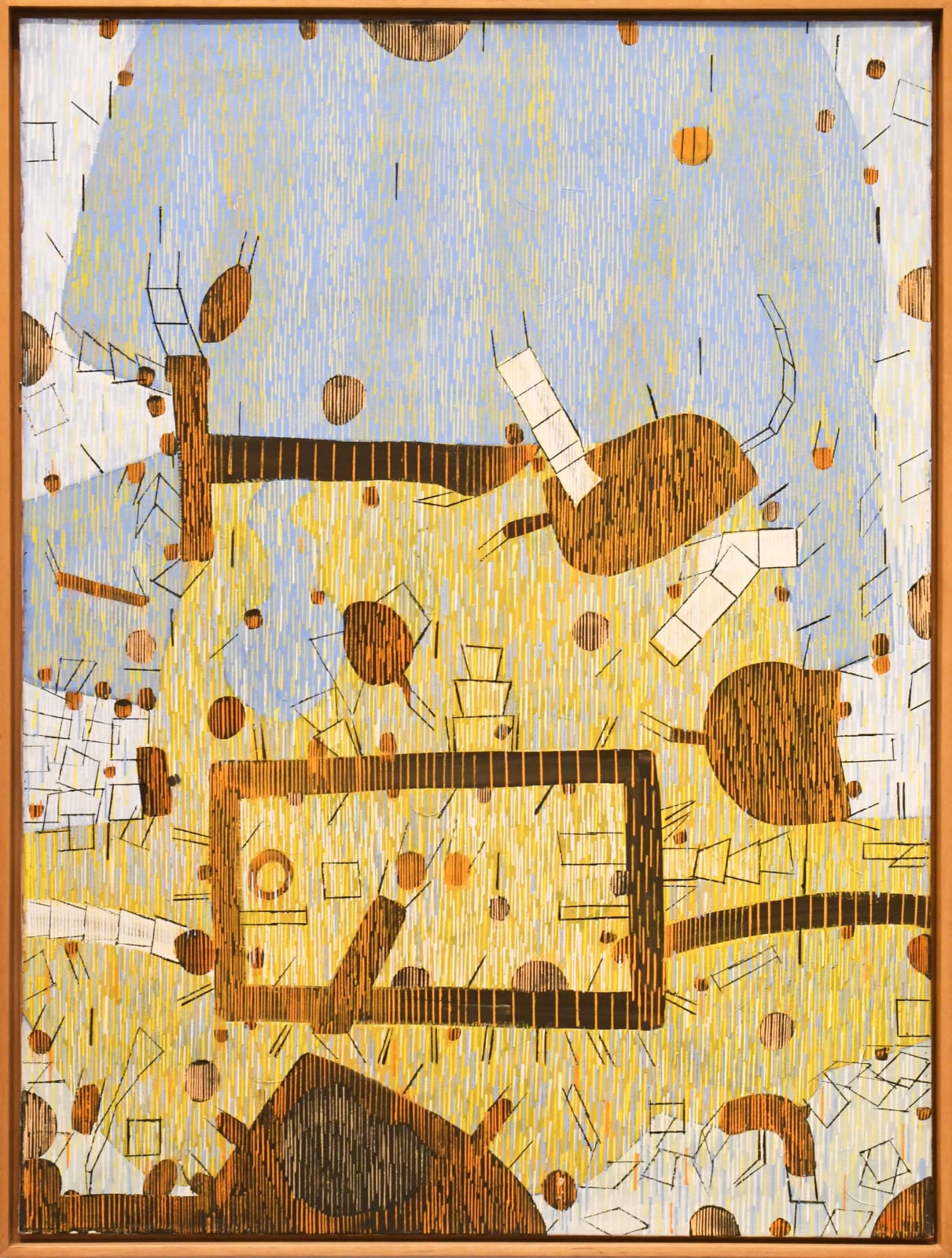 abstract oil painting by Lee Mullican