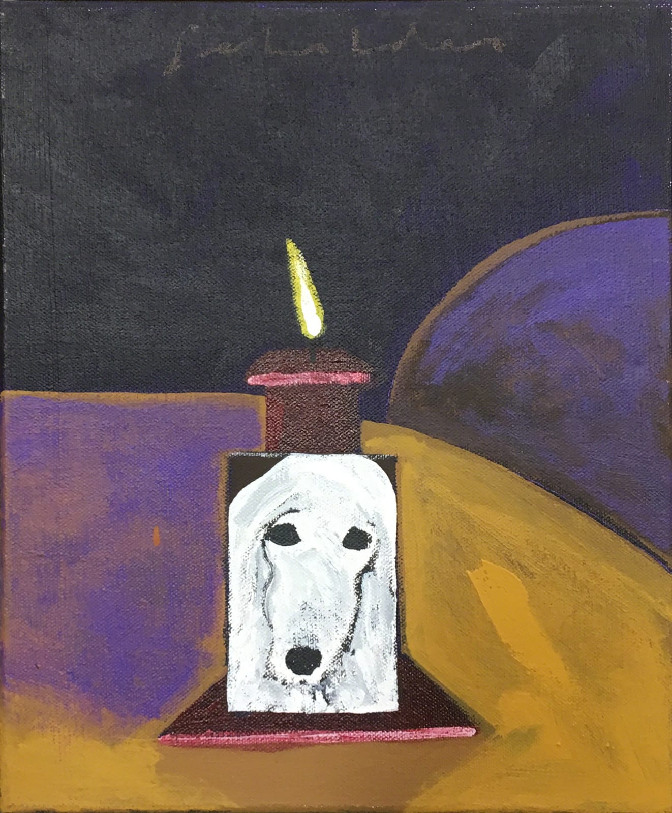 Fritz Scholder, Dakota with Candle, ca. 1990
