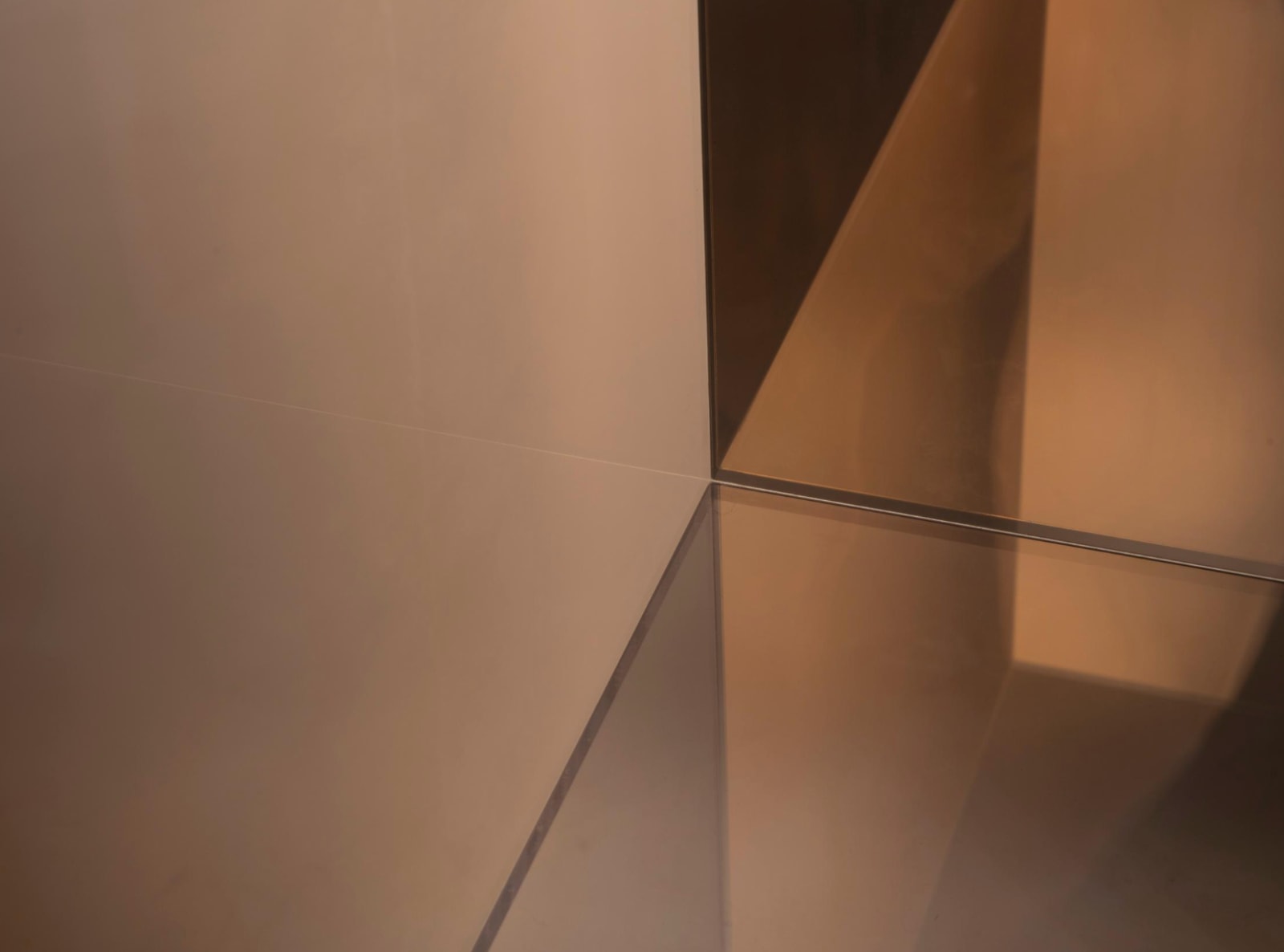 glass cube by Larry Bell