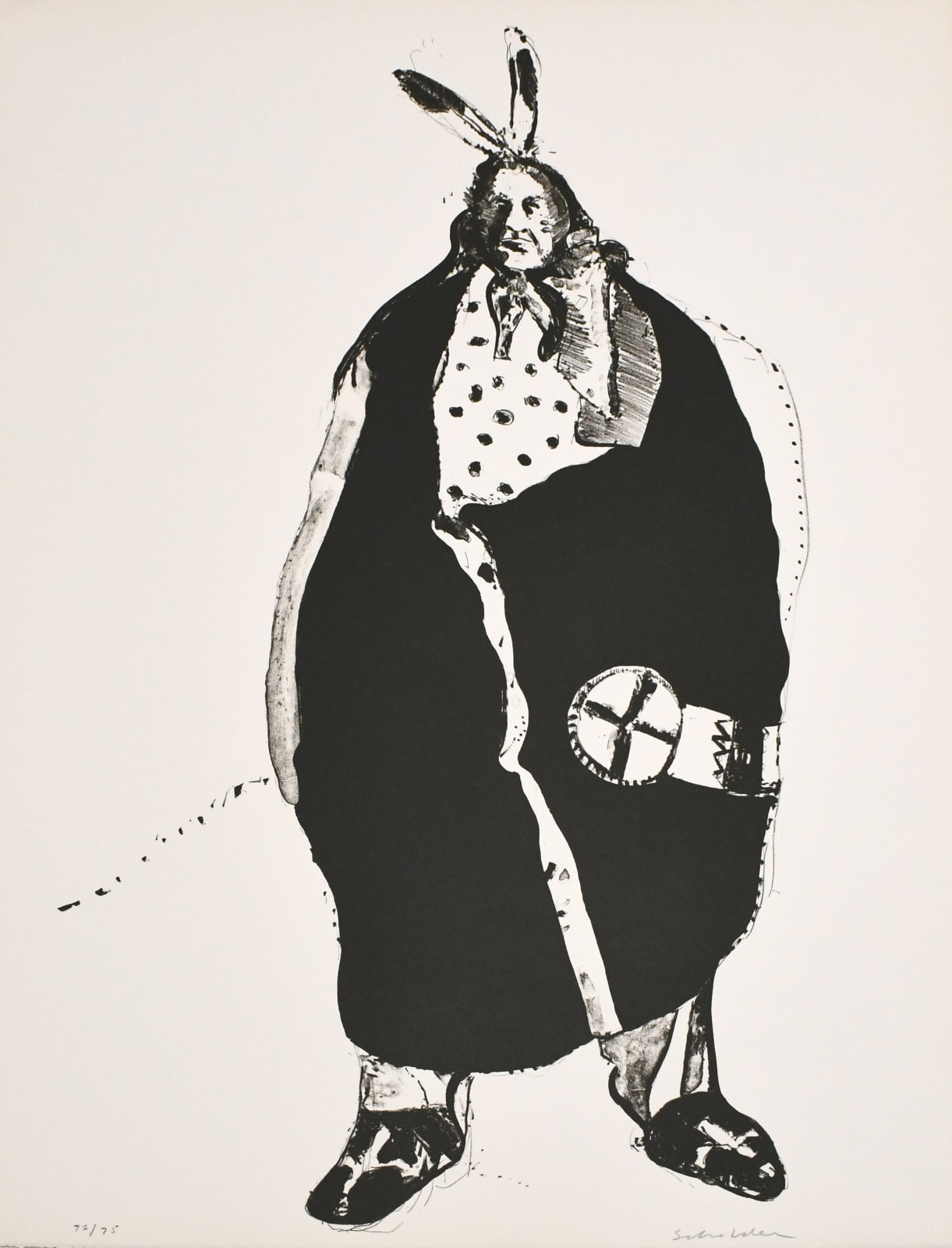 lithograph by Fritz Scholder