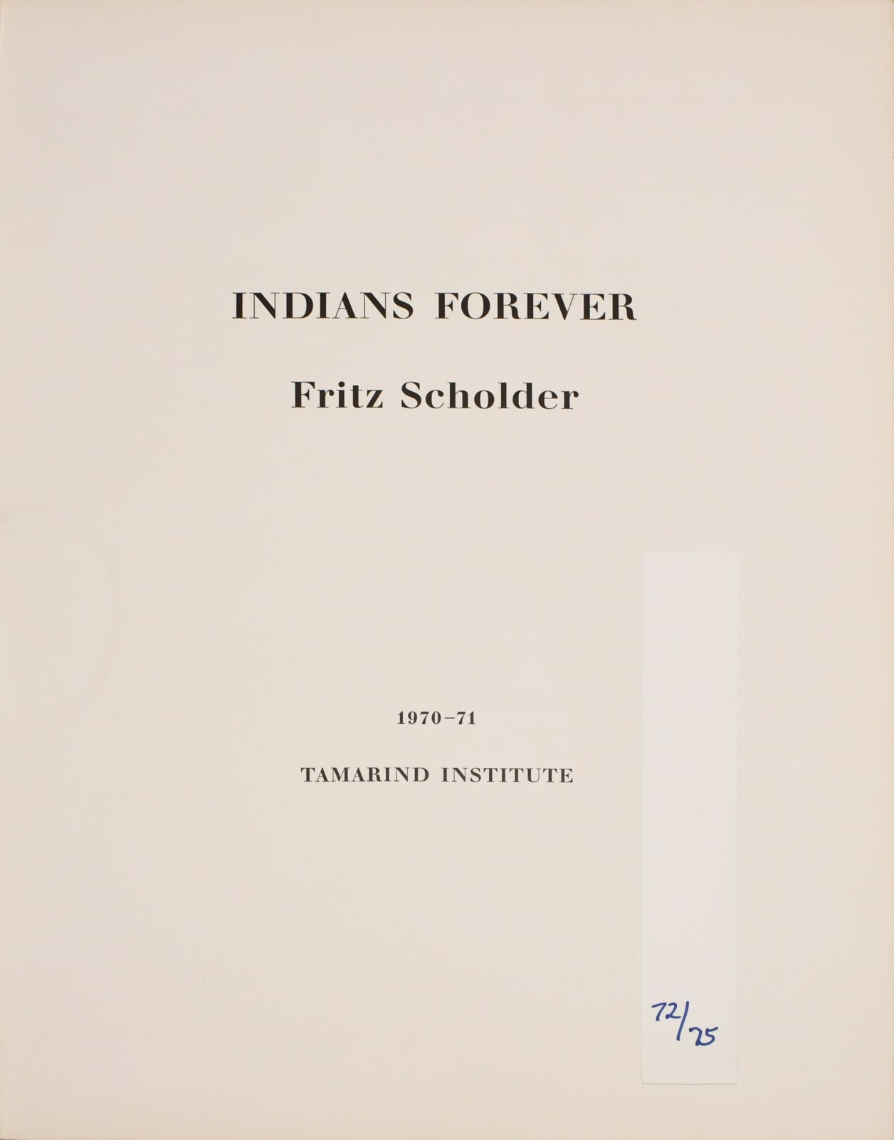 lithograph by Fritz Scholder