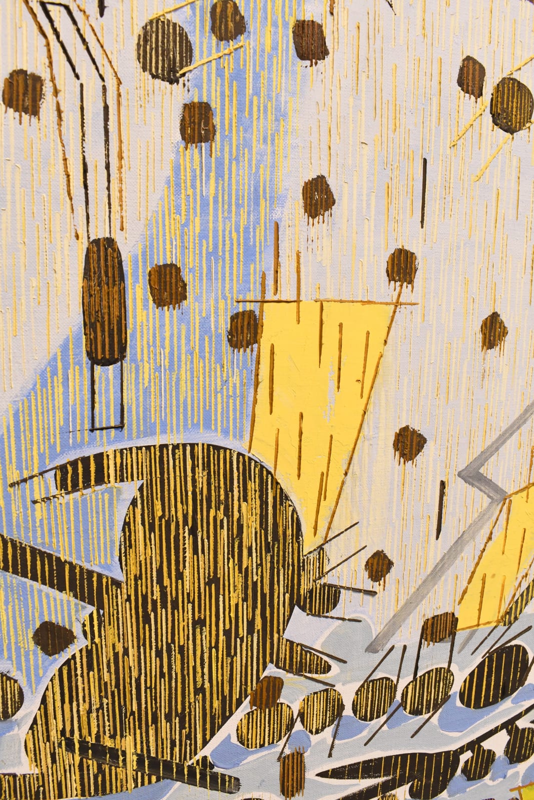 abstract oil painting by Lee Mullican
