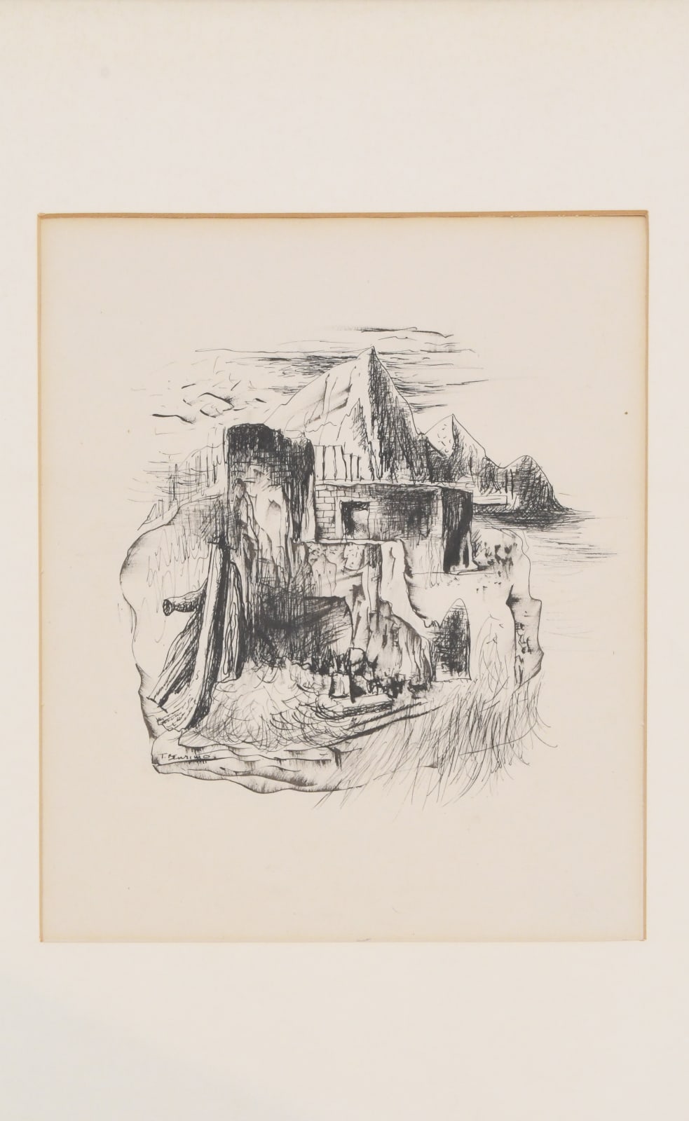 abstract drawing by Thomas Benrimo