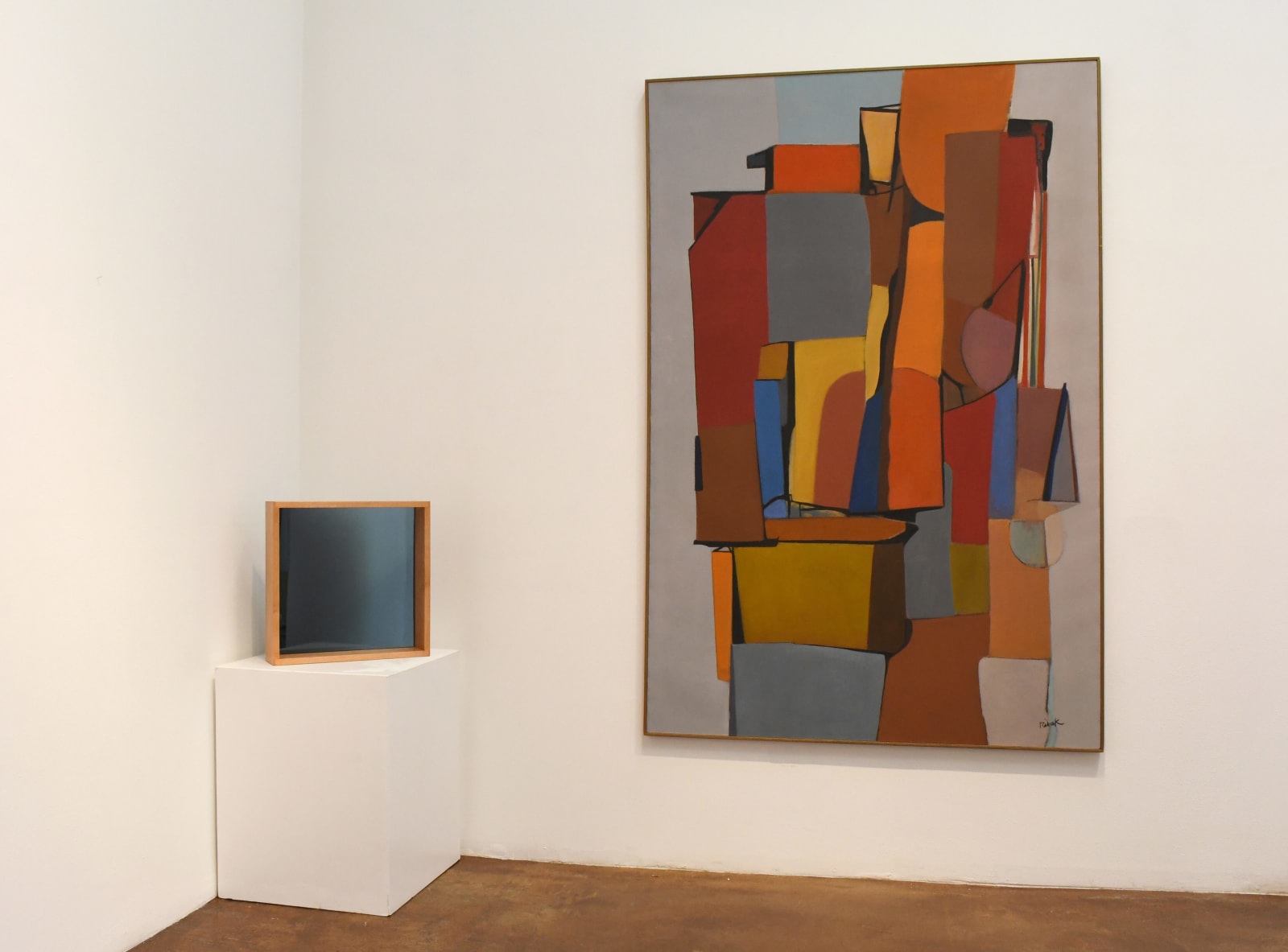 glass cube by Larry Bell