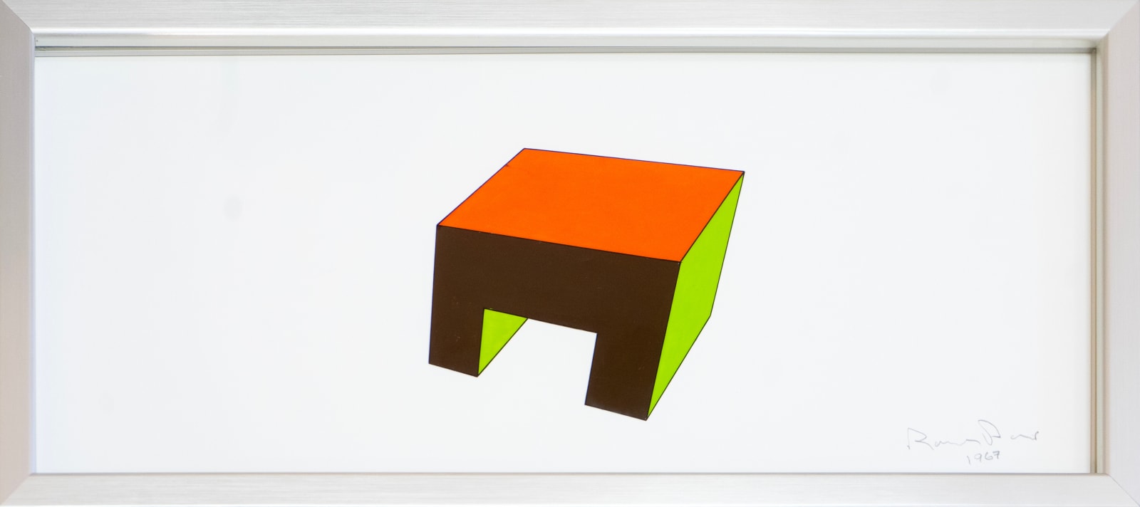 Ronald Davis, Routed Block, 1967