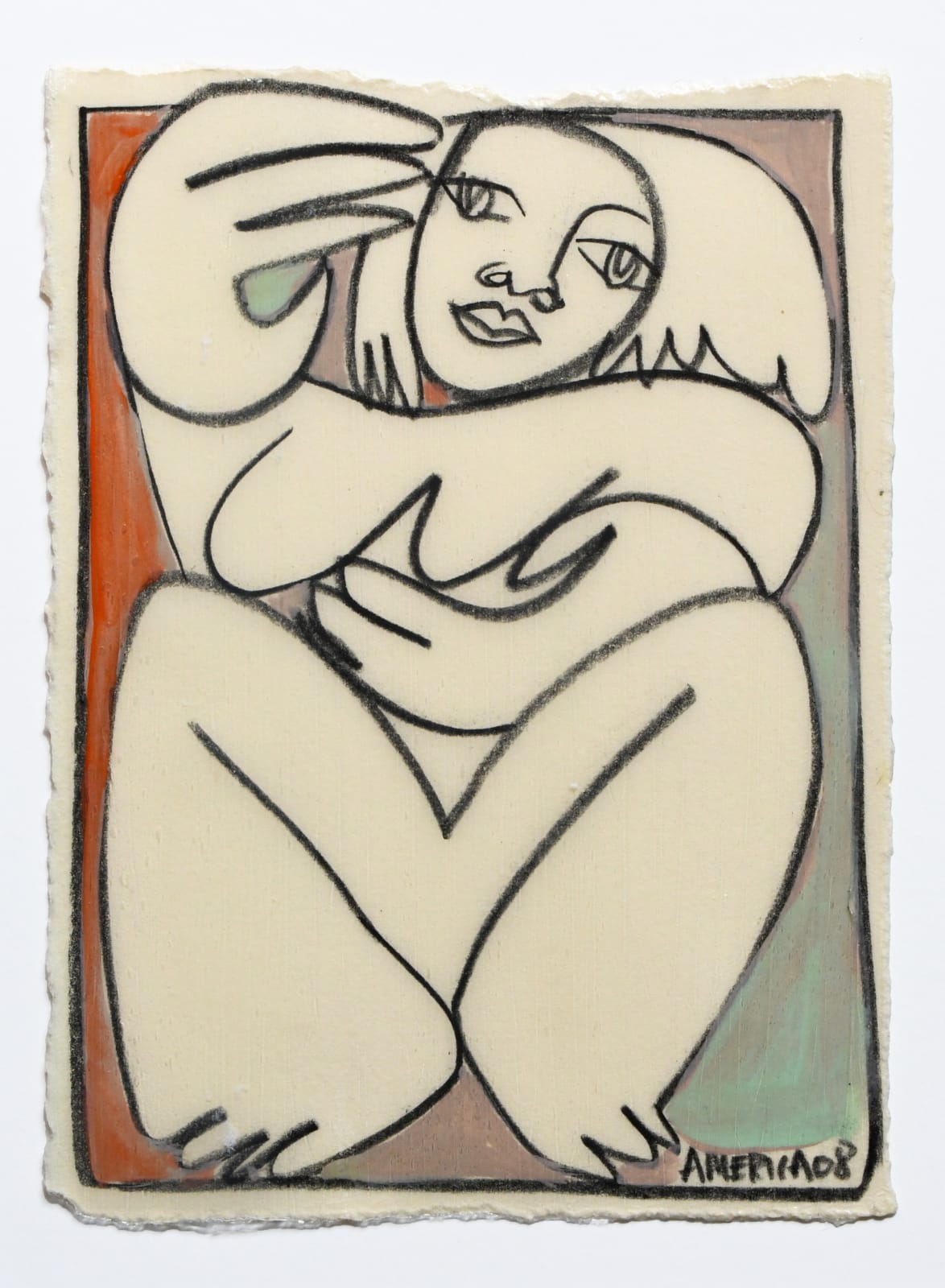 America Martin, Orange and Green, 2008