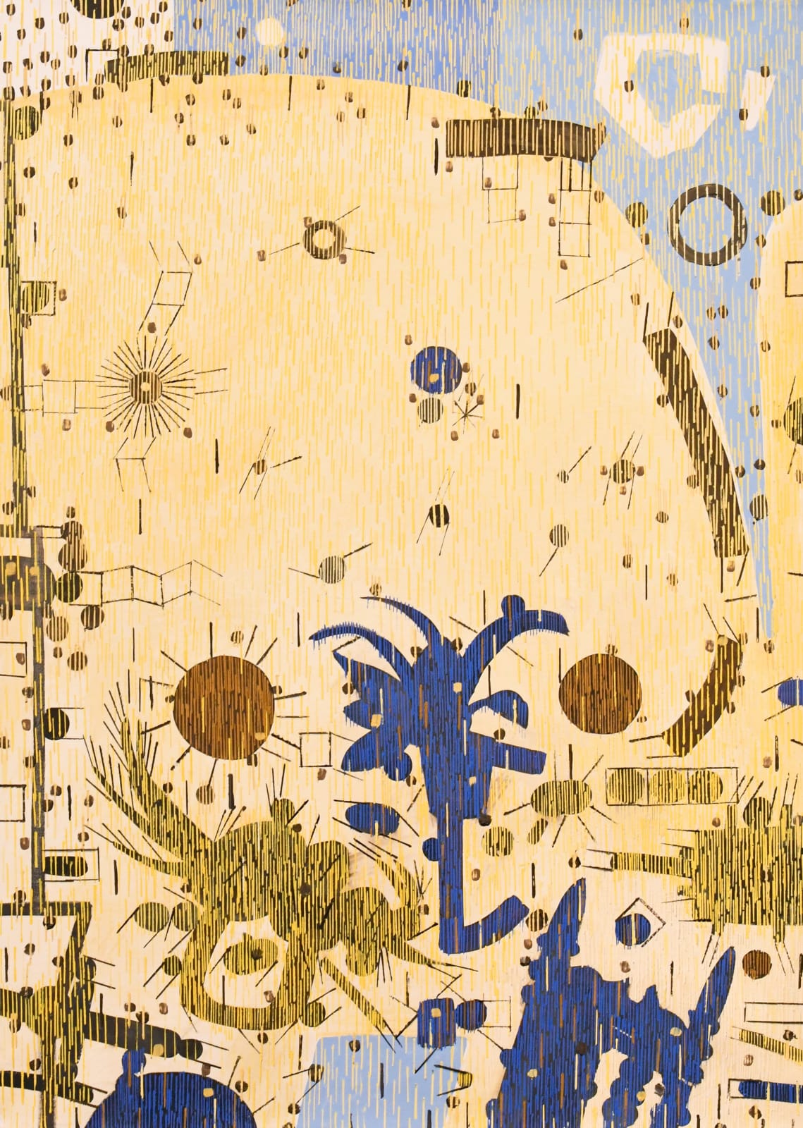 Lee Mullican, Southern California Landscape, (LM759), 1958