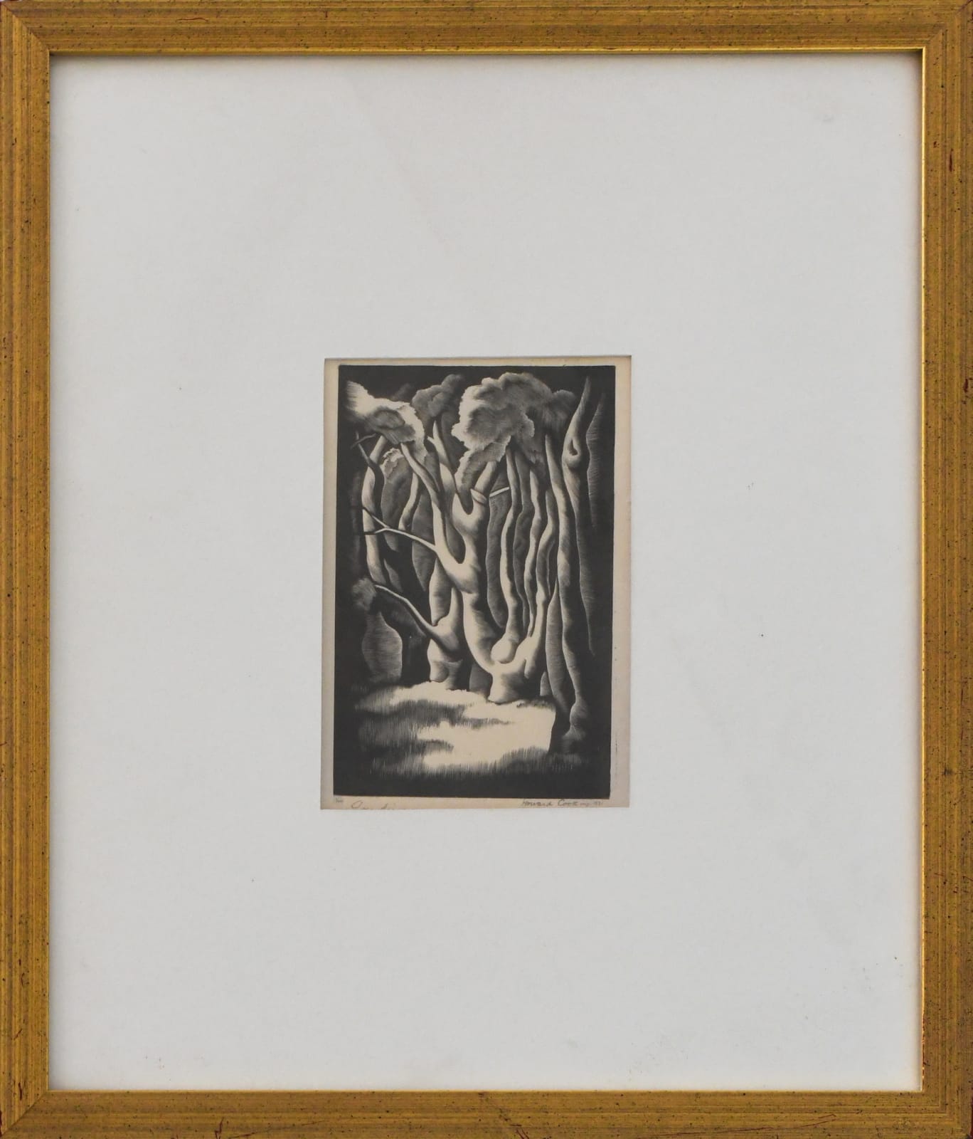 Howard Norton Cook, Wood Interior, 1931